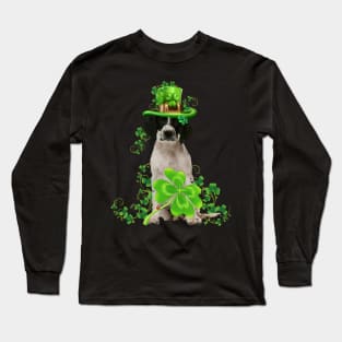 Lucky English Springer Spaniel Shamrock St Patrick's Day Long Sleeve T-Shirt